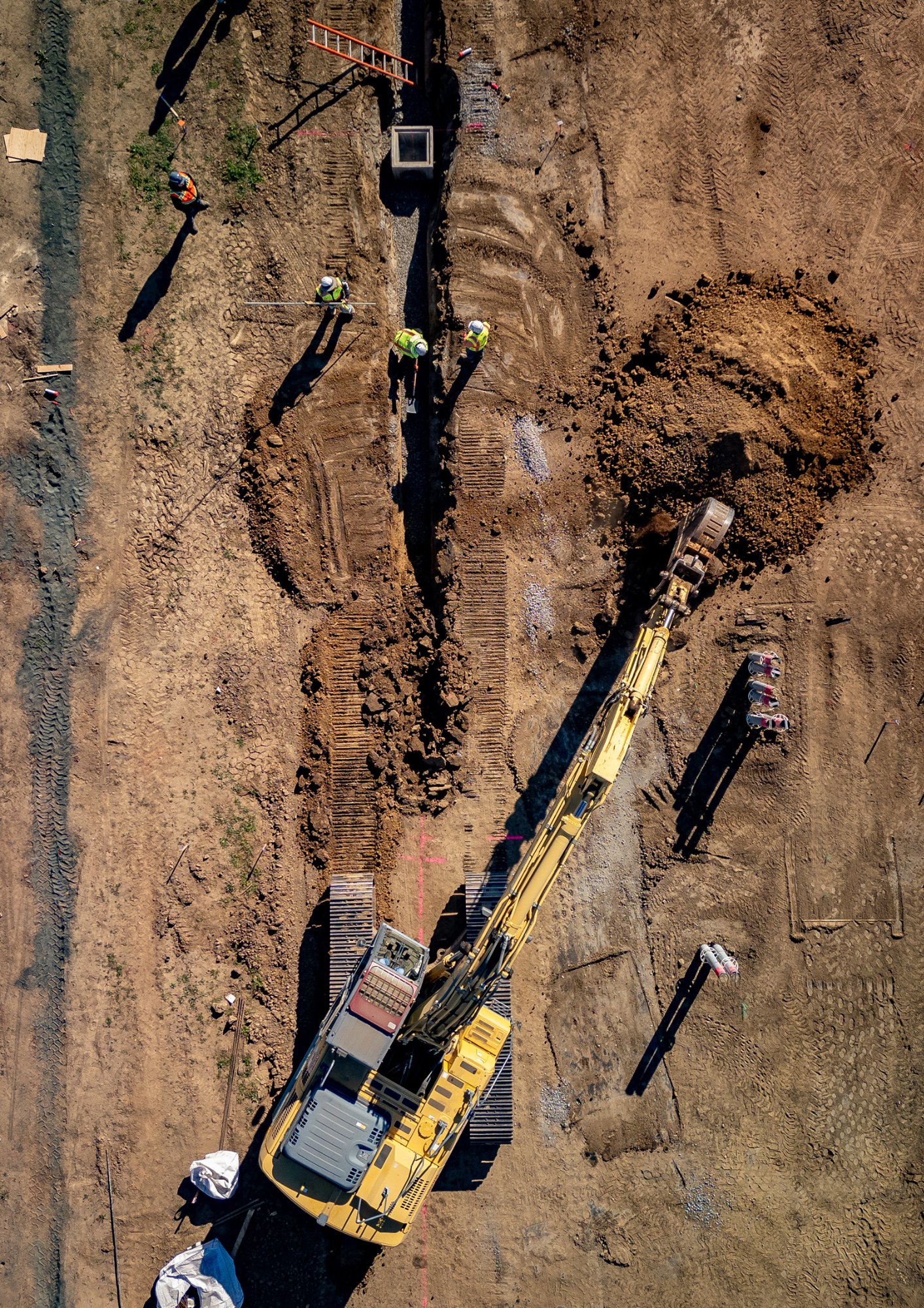 Aerial excavation