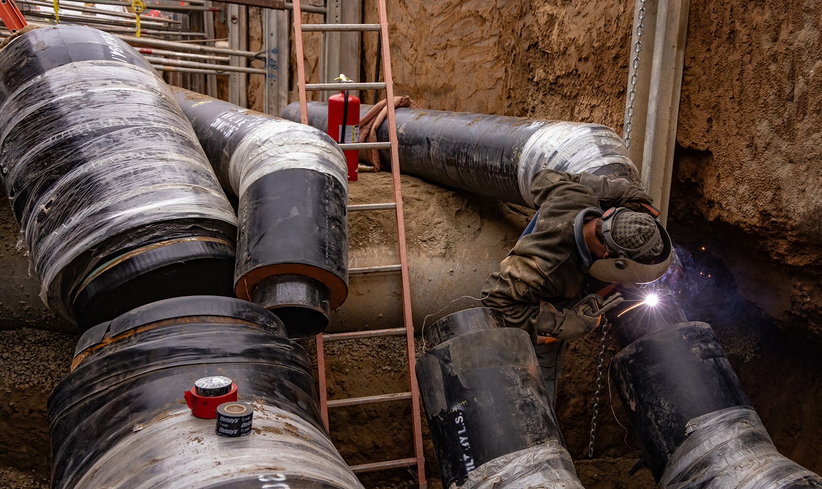 Large pipe welding