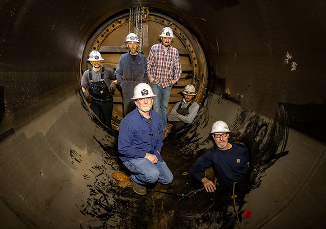 Penstock crew portrait